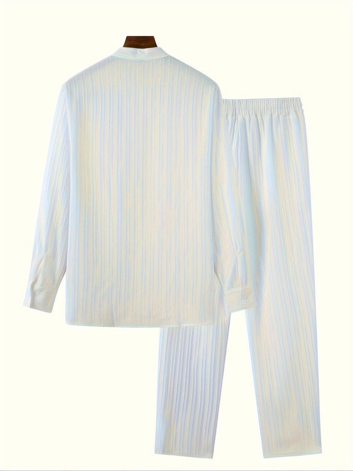 Levoire | T-Shirt À Manches Longues Unicolore Et Pantalons De Survêtement
