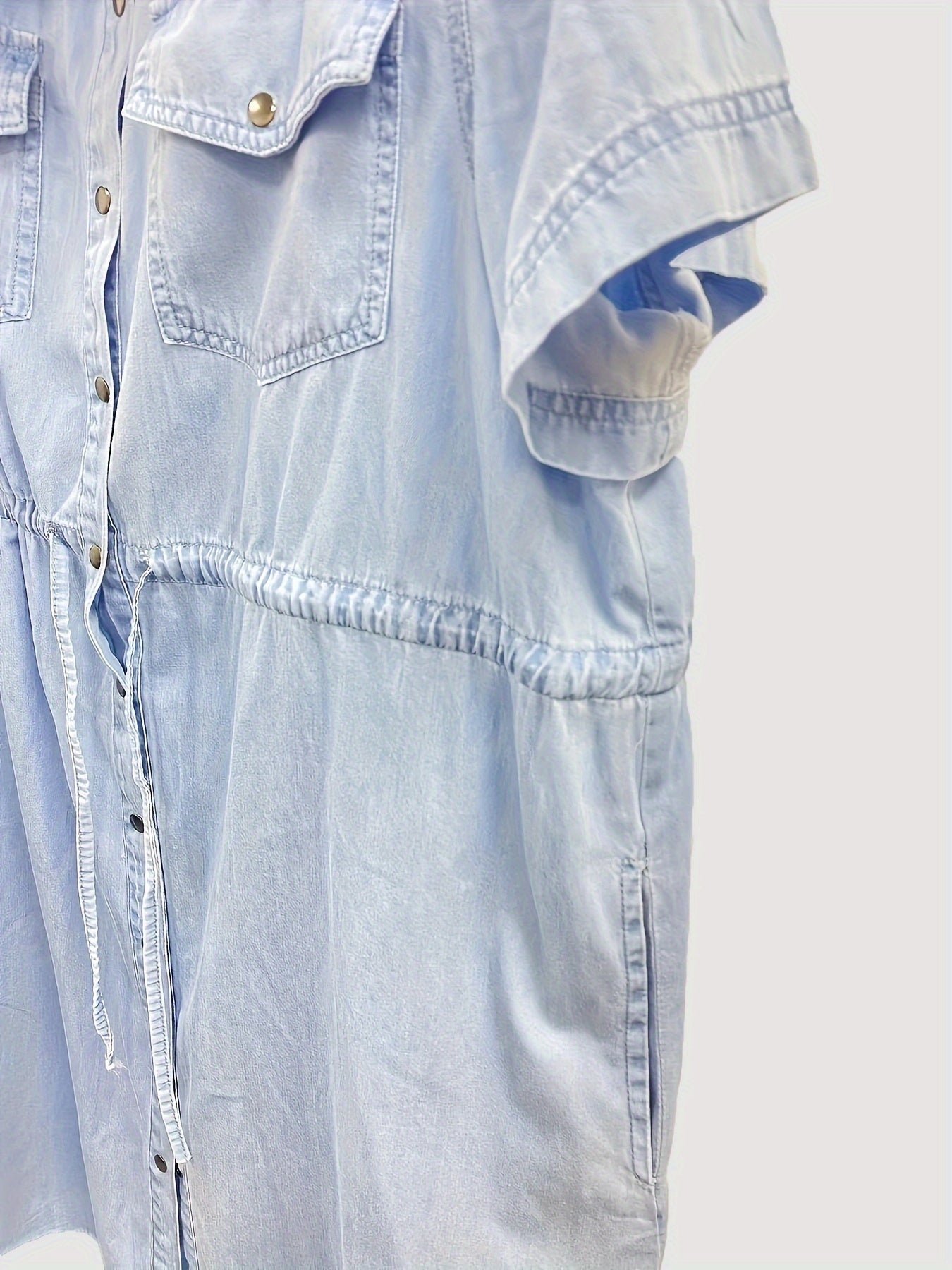 Levoire | Robe Midi En Jean Avec Ceinture À La Taille