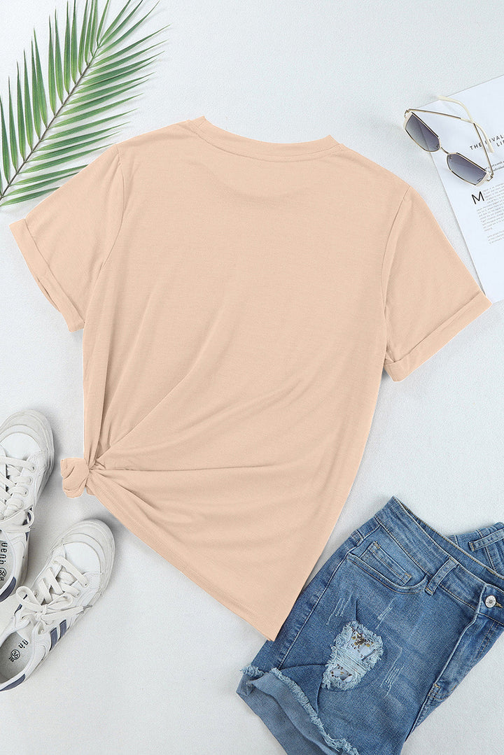 Levoire | Cerise Graphique Col Rond Manches Courtes T-shirt