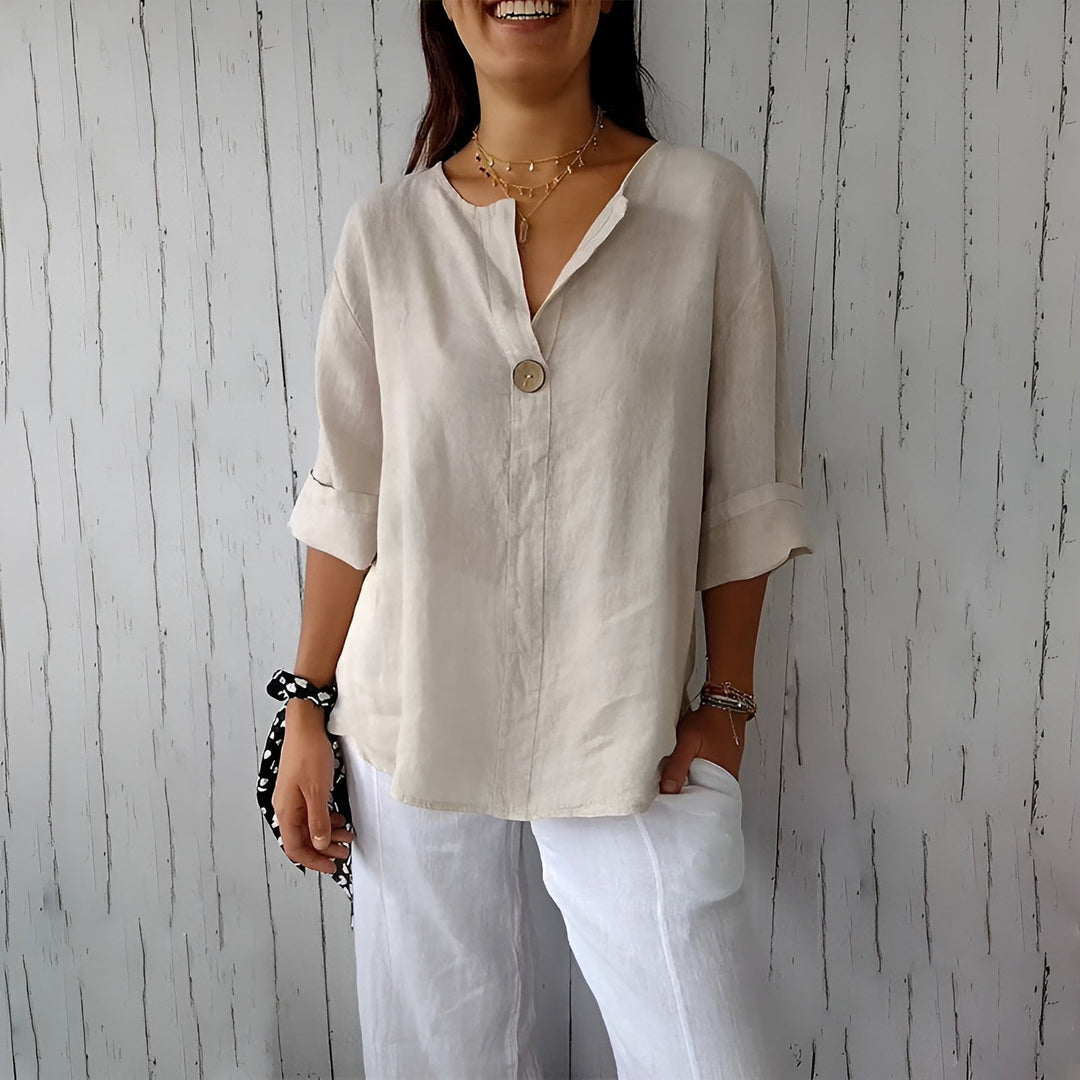 Levoire | Chemise Élégante Abricot