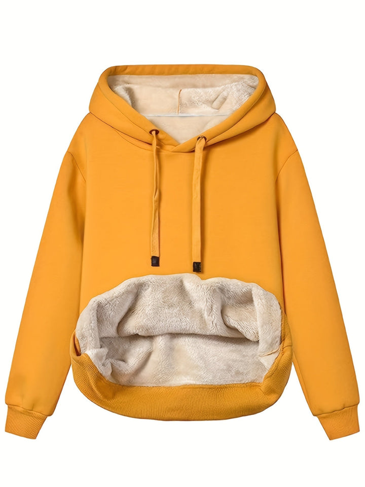 Levoire | Pull À Capuche En Polaire Jaune