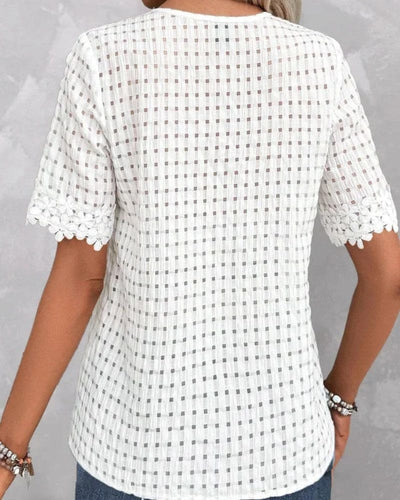 Levoire | Chemise Avec Un Décolleté En V Dans Une Couleur Unie