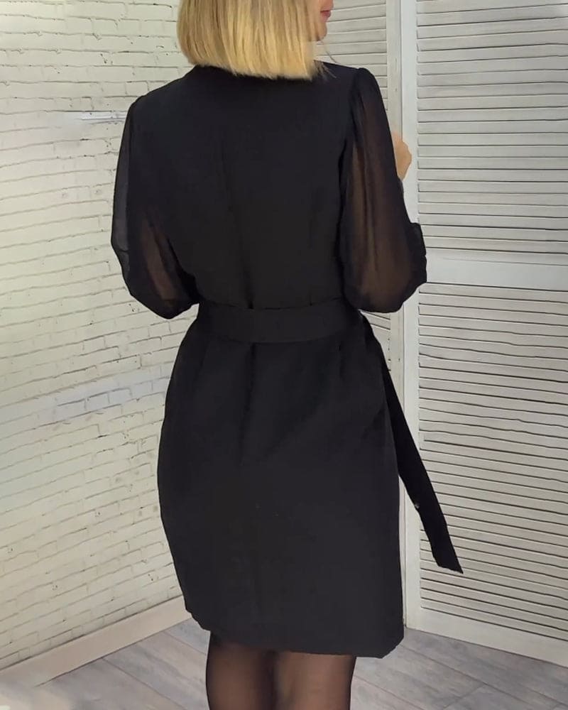 Levoire | Robe Avec Des Plis Et Des Manches Longues