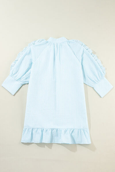 Levoire | Robe Mini Rayée À Volants Avec Poche