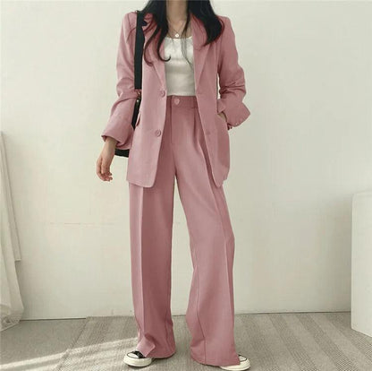 Levoire | Sur Mesure Blazer Et Pantalons Droits Set Pour Femmes