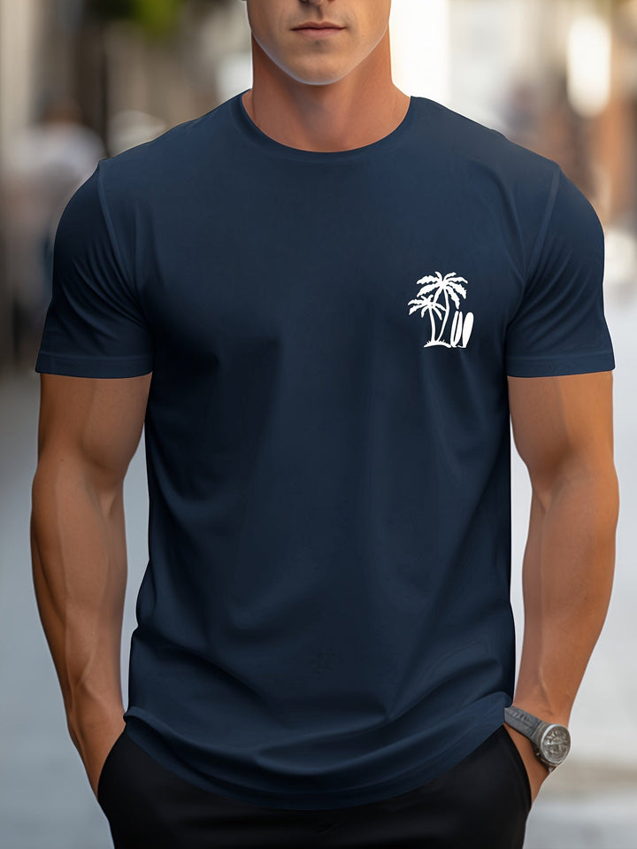 Levoire | Rennon Été T-Shirt Avec Motif De Palmier En Bois De Coco En Vert Menthe Merimustan