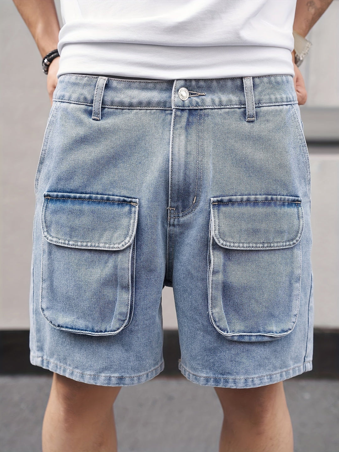 Levoire | Shorts En Denim Forts Pour Hommes Avec Plusieurs Poches