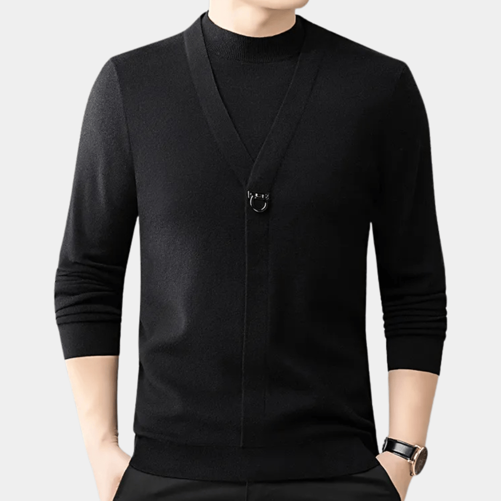 Levoire | Sweat Décontracté Classique Homme Noir