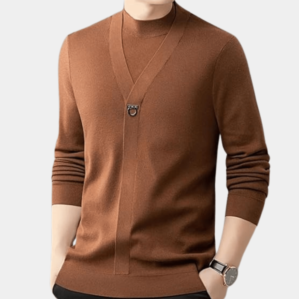 Levoire | Sweat Décontracté Classique Homme Braun