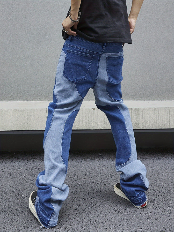 Levoire | Rennon Patches Denim Bootcut Jeans Homme