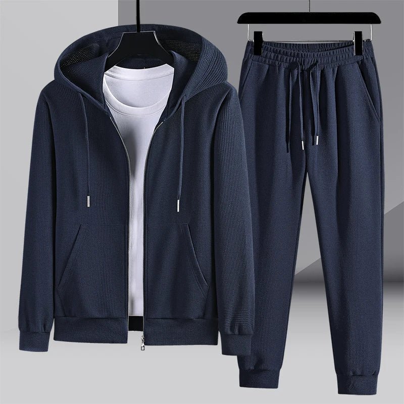 Levoire | Ensemble De Détente Pour Hommes En Tricot Bleu