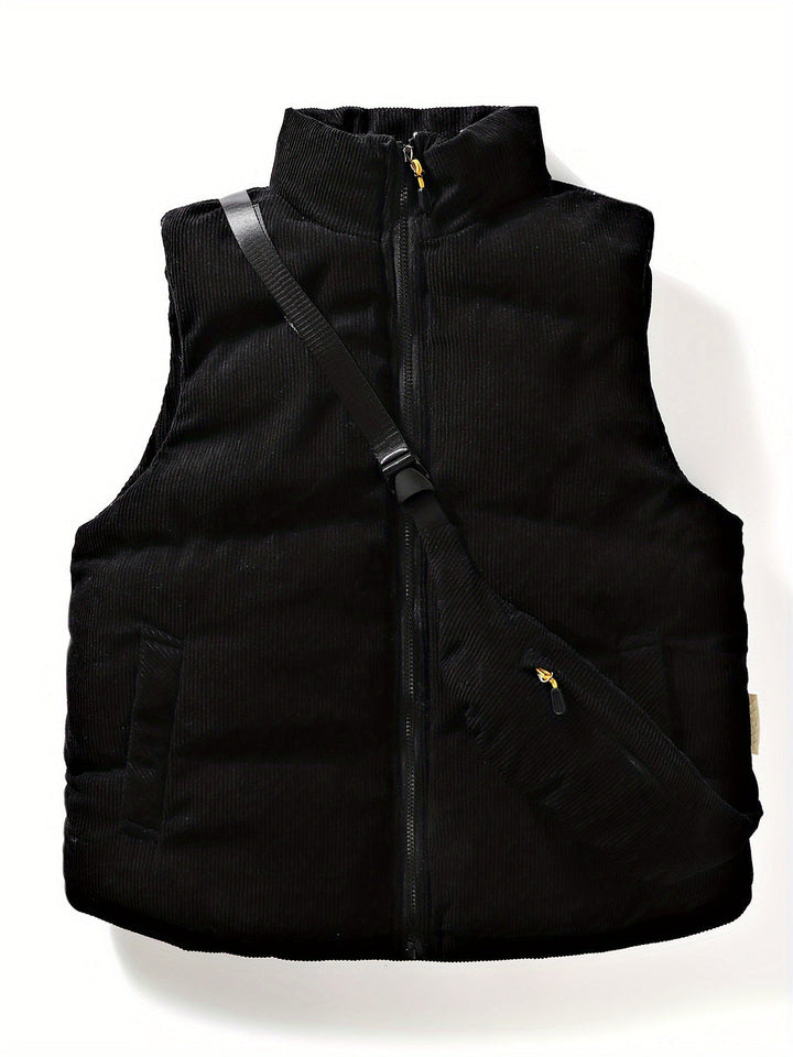 Levoire | Rento Taille Haute Gilet Avec Sac Croisé Noir
