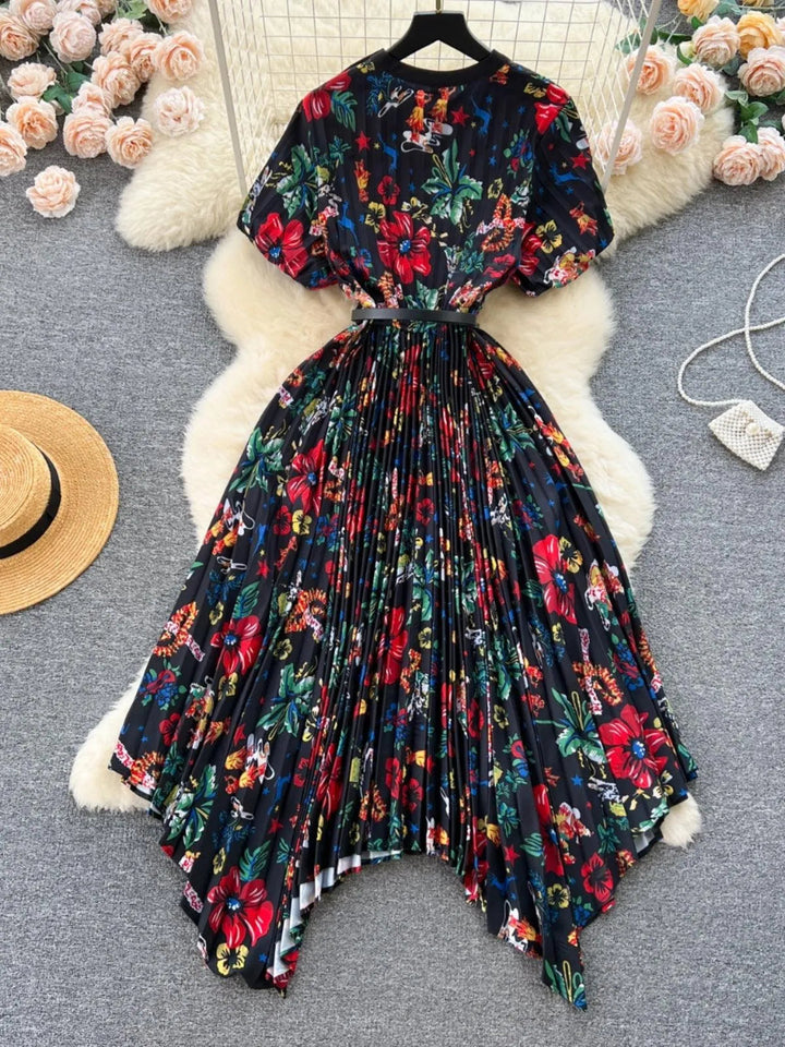 Levoire | Robe en A plissée irrégulière