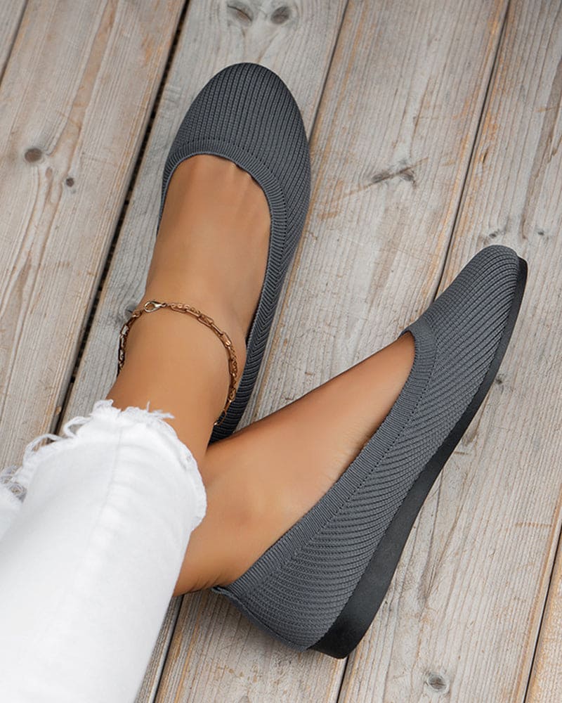 Levoire | Chaussures Plates Respirantes Avec Orteils Ronds