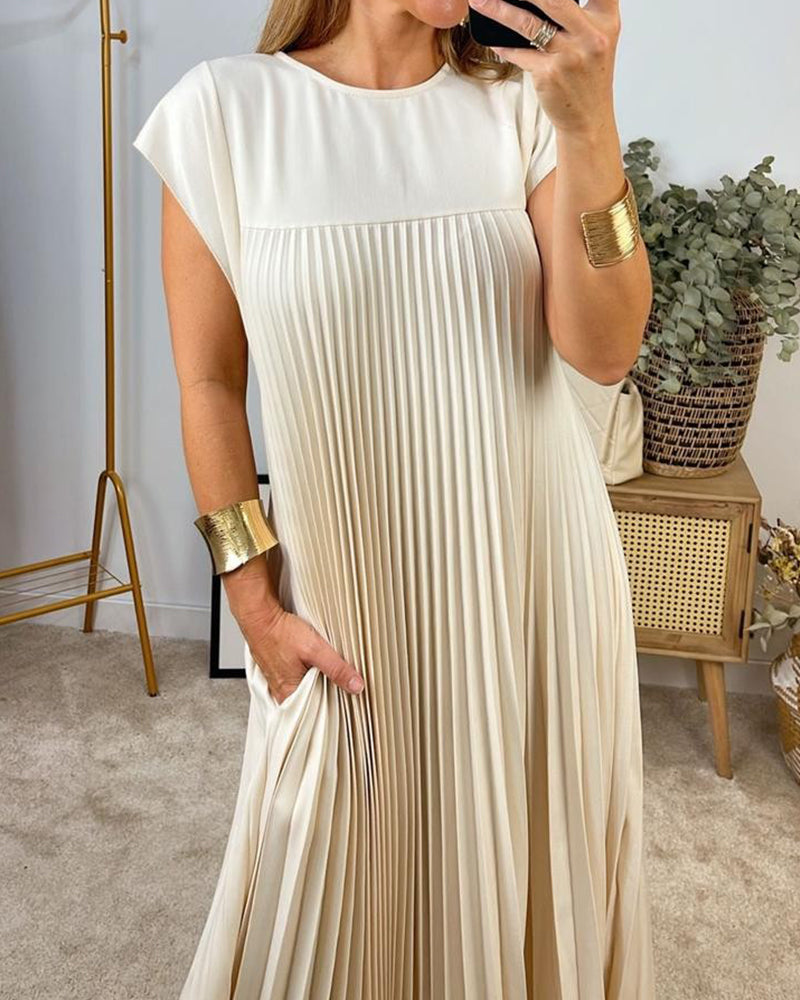 Levoire | Robe Plissée Sans Manches