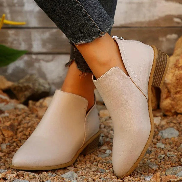 Levoire | Bottines à talon épais et fermeture éclair