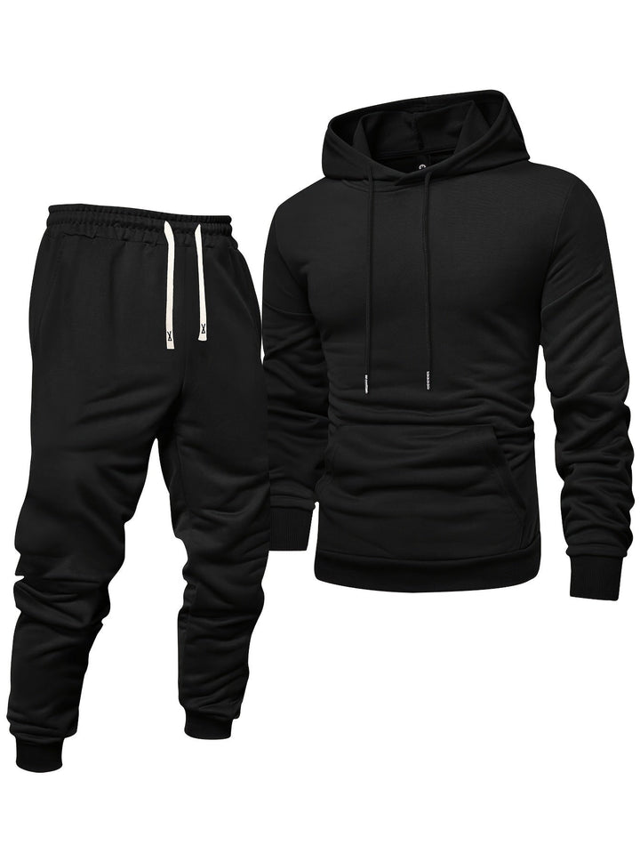 Levoire | Sweat À Capuche Avec Manches Longues Et Ensemble De Jogging Noir