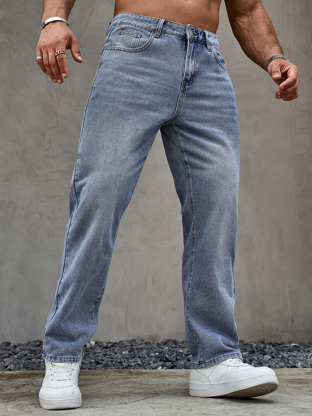 Levoire | Pantalon En Denim À Jambe Droite