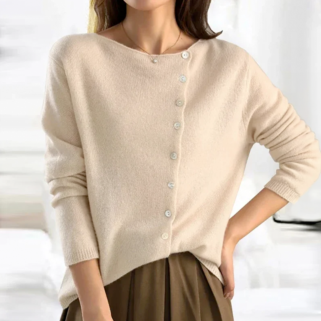 Levoire | Pull À Col Rond Pour Femmes Beige