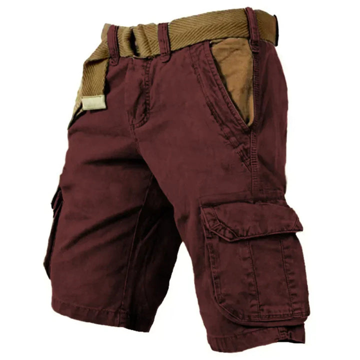 Levoire | Shorts Pour Hommes Shorts D'Été Confortables Avec Ceinture Extensible Dans De Nombreuses Couleurs Rouge vin