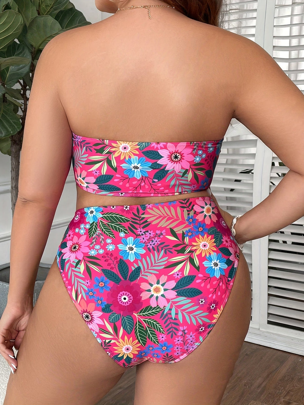 Levoire | Plus Size Tropical Bikini Set