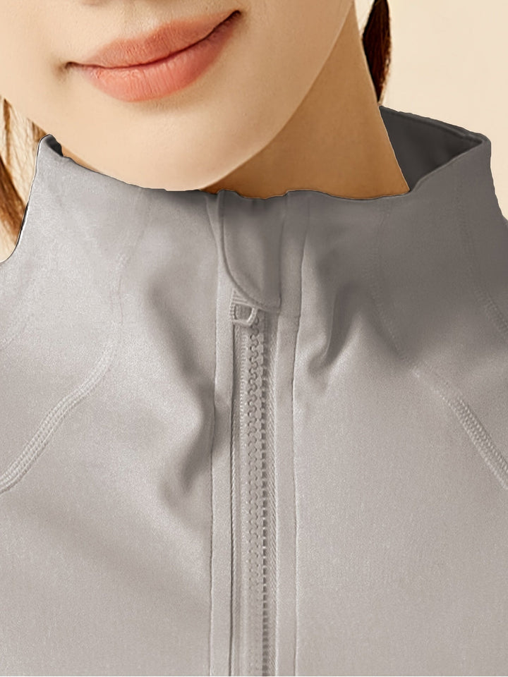 Levoire | Veste De Sport Courte En Tissu Respirant Avec Col Montant