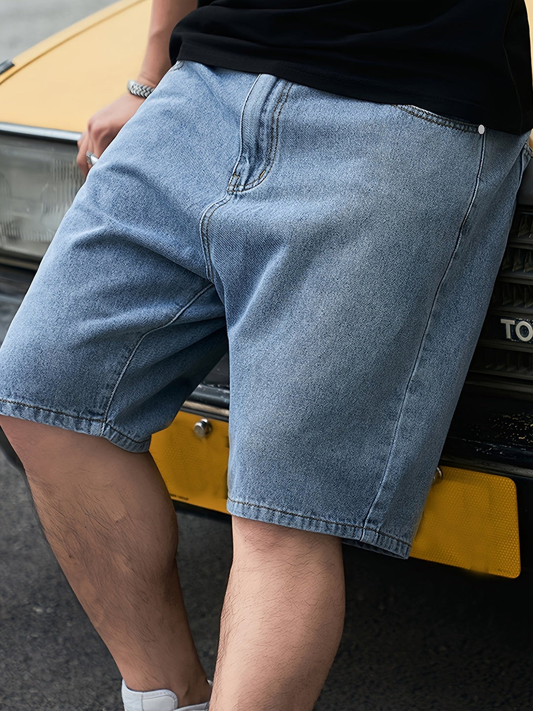 Levoire | Classiques Pantalons En Denim Pour Hommes À Mi-Cuisse
