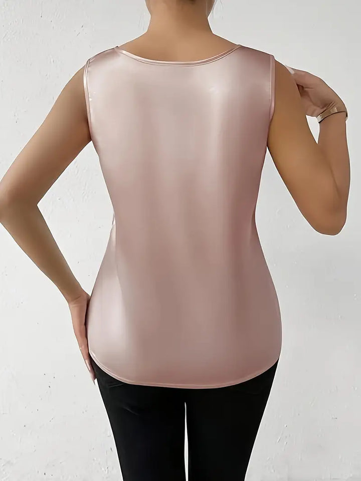 Levoire | Blouse Satin Avec Détail Floral Pour Femmes
