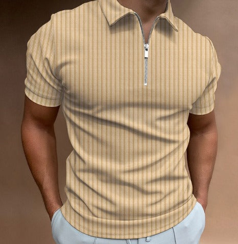 Levoire | Poloshirt En Rippstrick Khaki