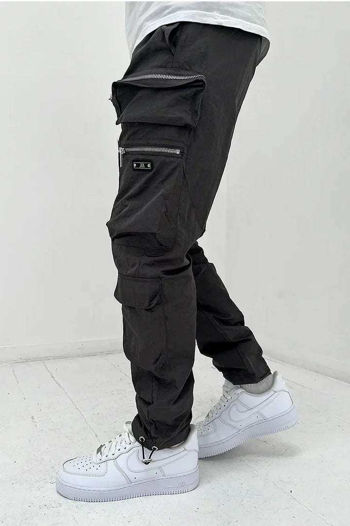 Levoire | Pantalon Cargo À Poches Noir