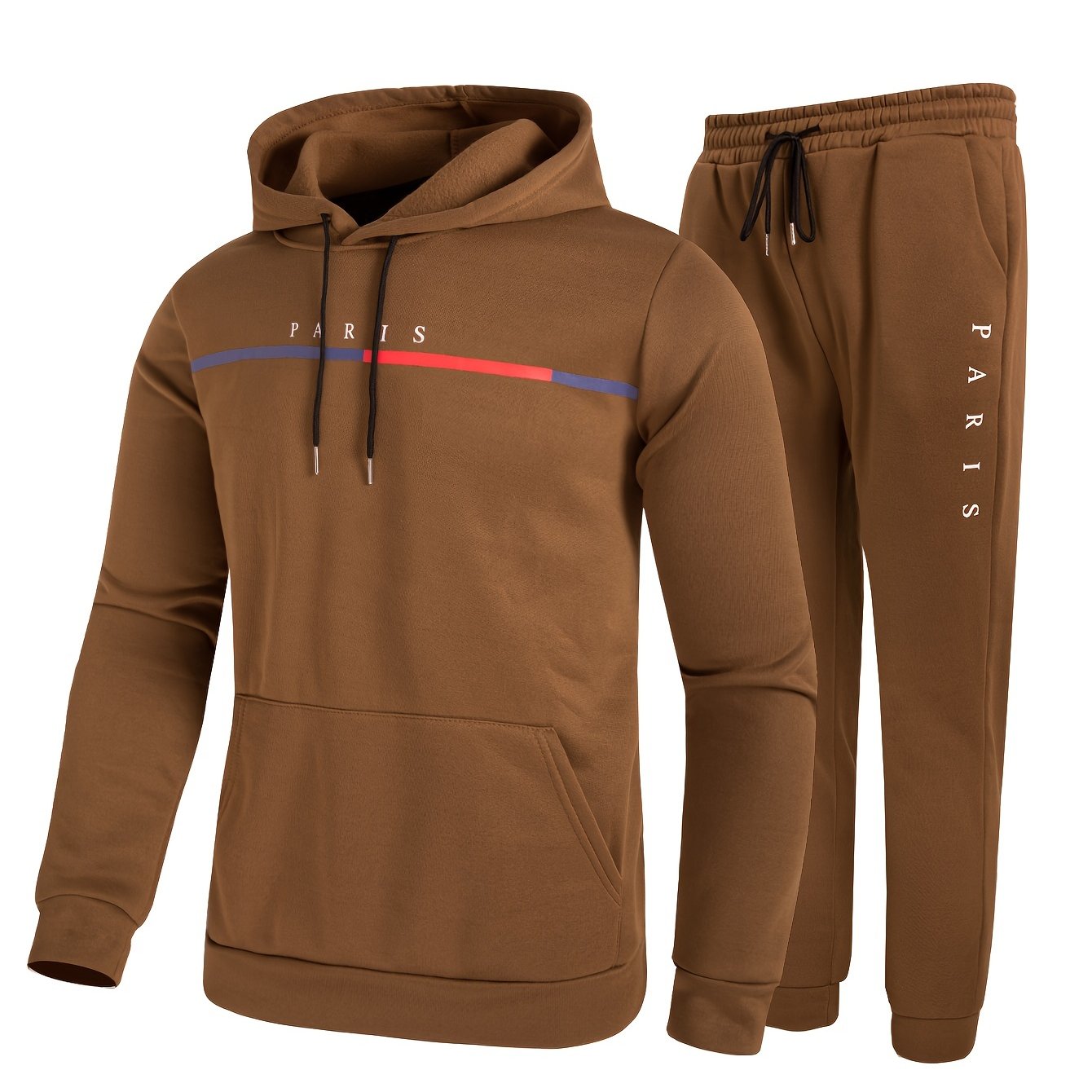 Levoire | 2 Pièces Costume Homme Paris Imprimé Marron foncé