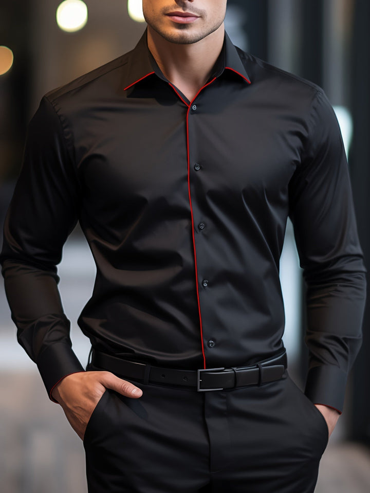 Levoire | Chemise Élastique Tendance Noir