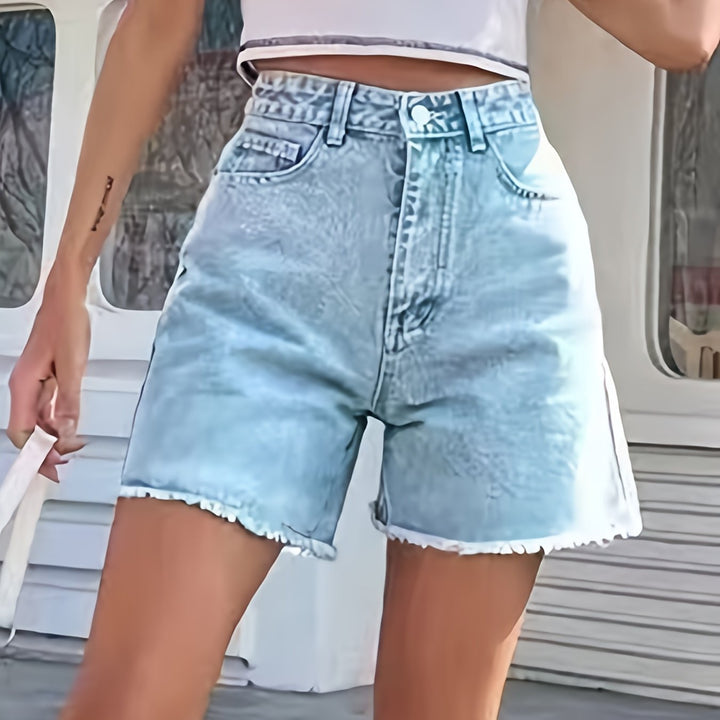 Levoire | Shorts En Denim Esipesty, Avec Des Revers Et Une Coupe Ample