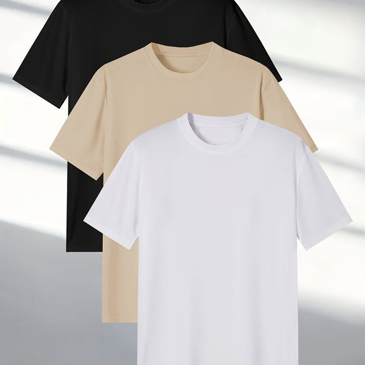Levoire | T-Shirts Pour Hommes À Col Rond Couleur de mélange
