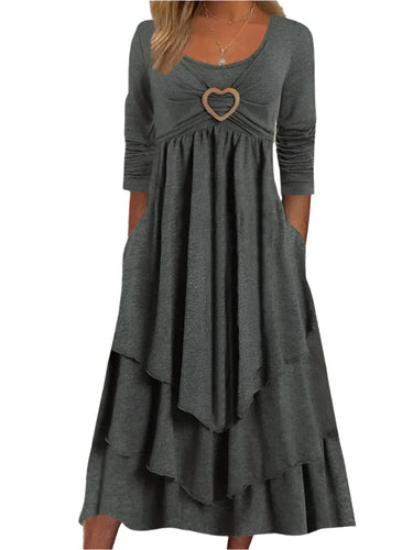 Levoire | Robe À Volants Avec Détail En Forme De Cœur Pour Femmes