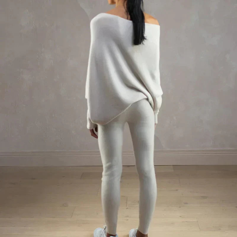 Levoire | Pull Asymétrique Moderne Avec Encolure Bateau Pour Femmes