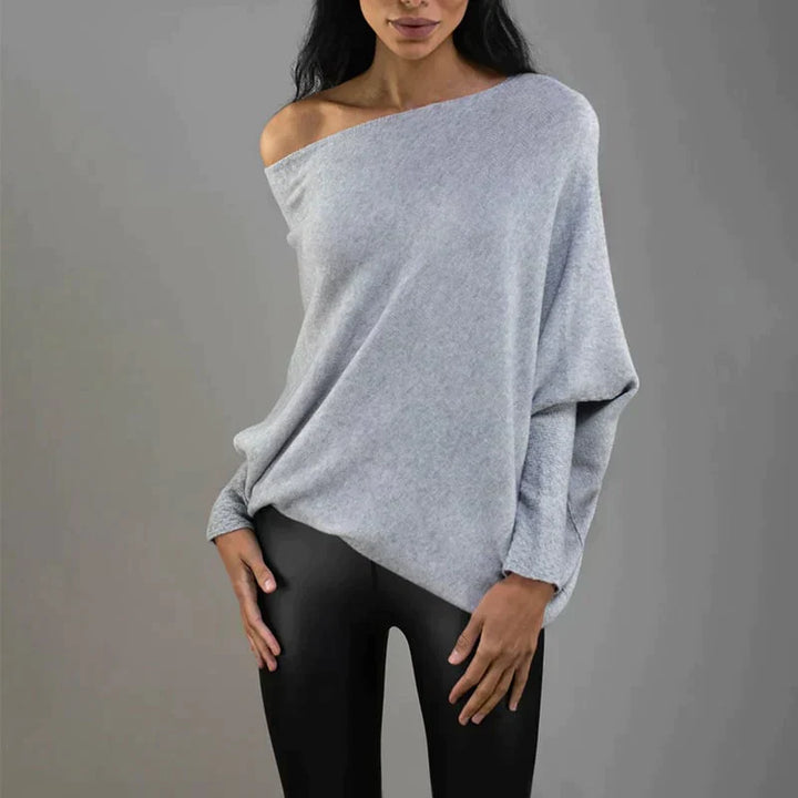 Levoire | Pull Asymétrique Moderne Avec Encolure Bateau Pour Femmes
