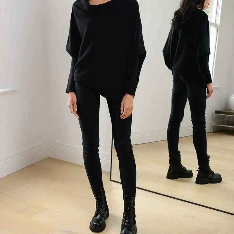 Levoire | Pull Asymétrique Moderne Avec Encolure Bateau Pour Femmes