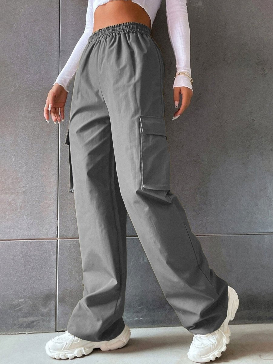 Levoire | Pantalons Cargo Pour Femmes Avec Poches Gris foncé