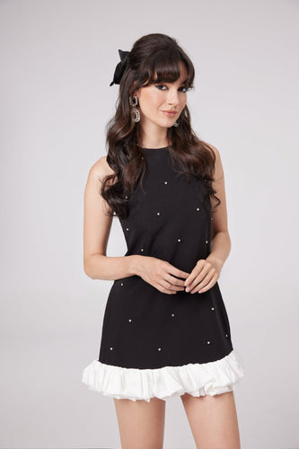 Levoire | Robe Mini Brillante Noire