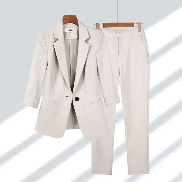 Levoire | Ensemble Blazer et Pantalon Femme Beige
