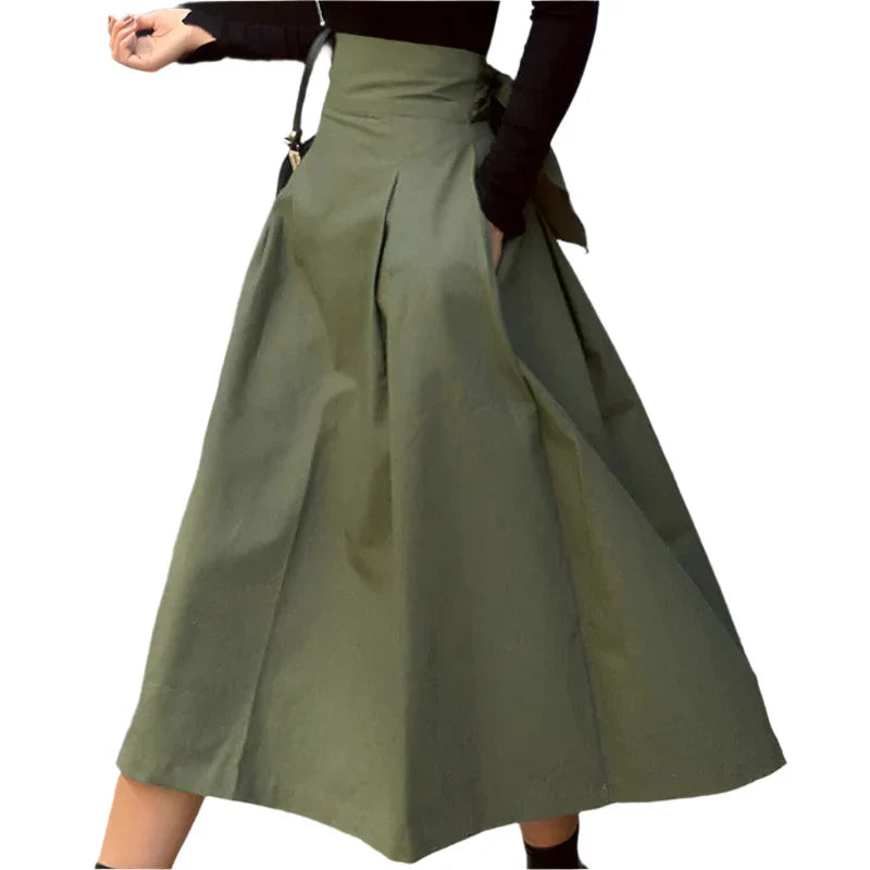 Levoire | Sch Sophistiqué Taille Haute Accent Nœud Jupe Serrée