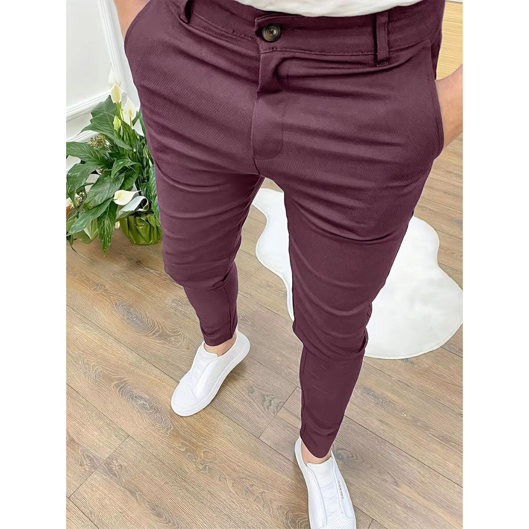 Levoire | Pantalon De Bureau Homme Pantalon En Tissu Polyvalent Pour Le Bureau Et La Vie Quotidienne Marron clair