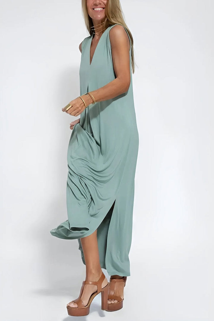 Levoire | Robe Avec Cardigan Assorti Vert