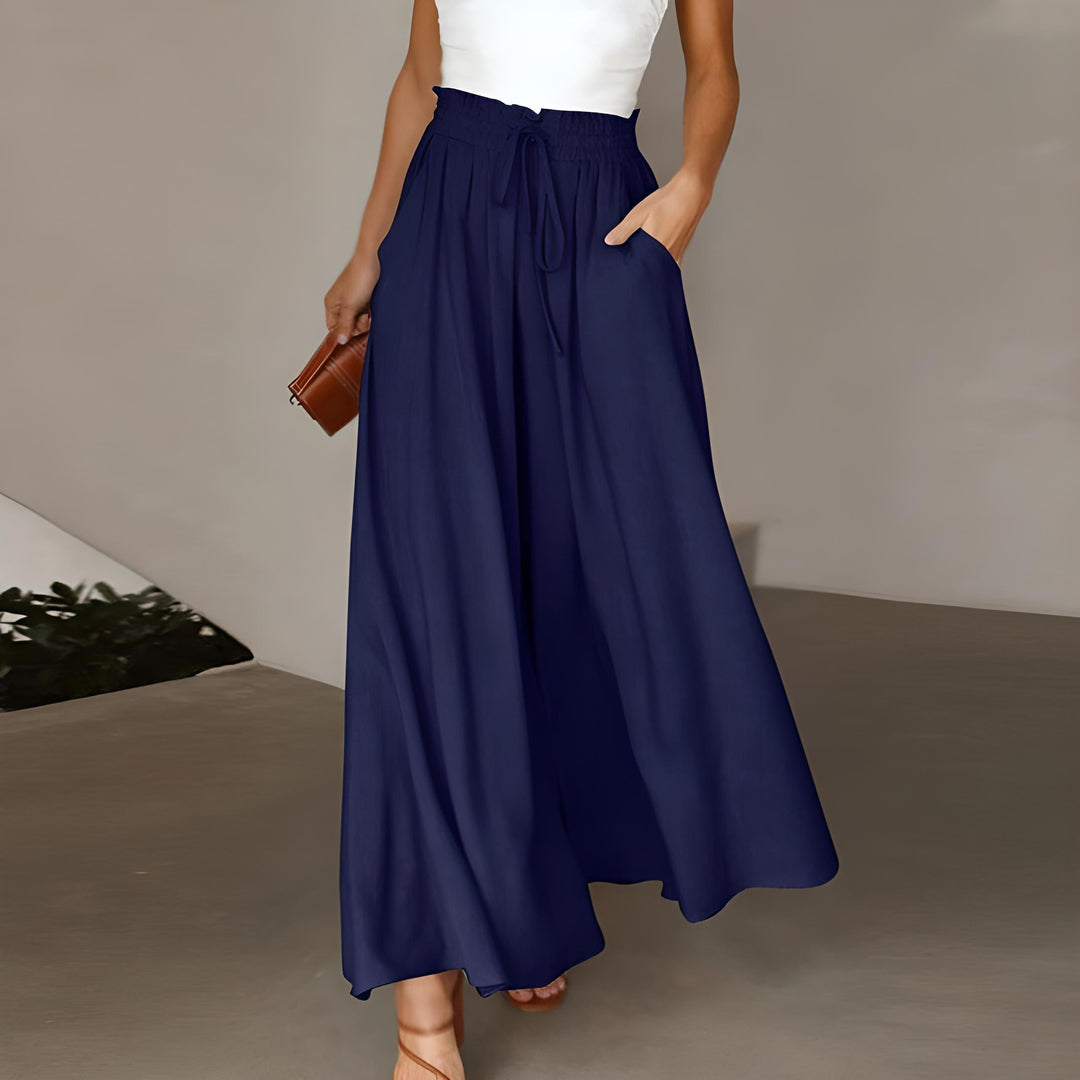 Levoire | Pantalon De Loisir Confortable Pour Femmes Élégant, Confortable & Polyvalent Bleu foncé