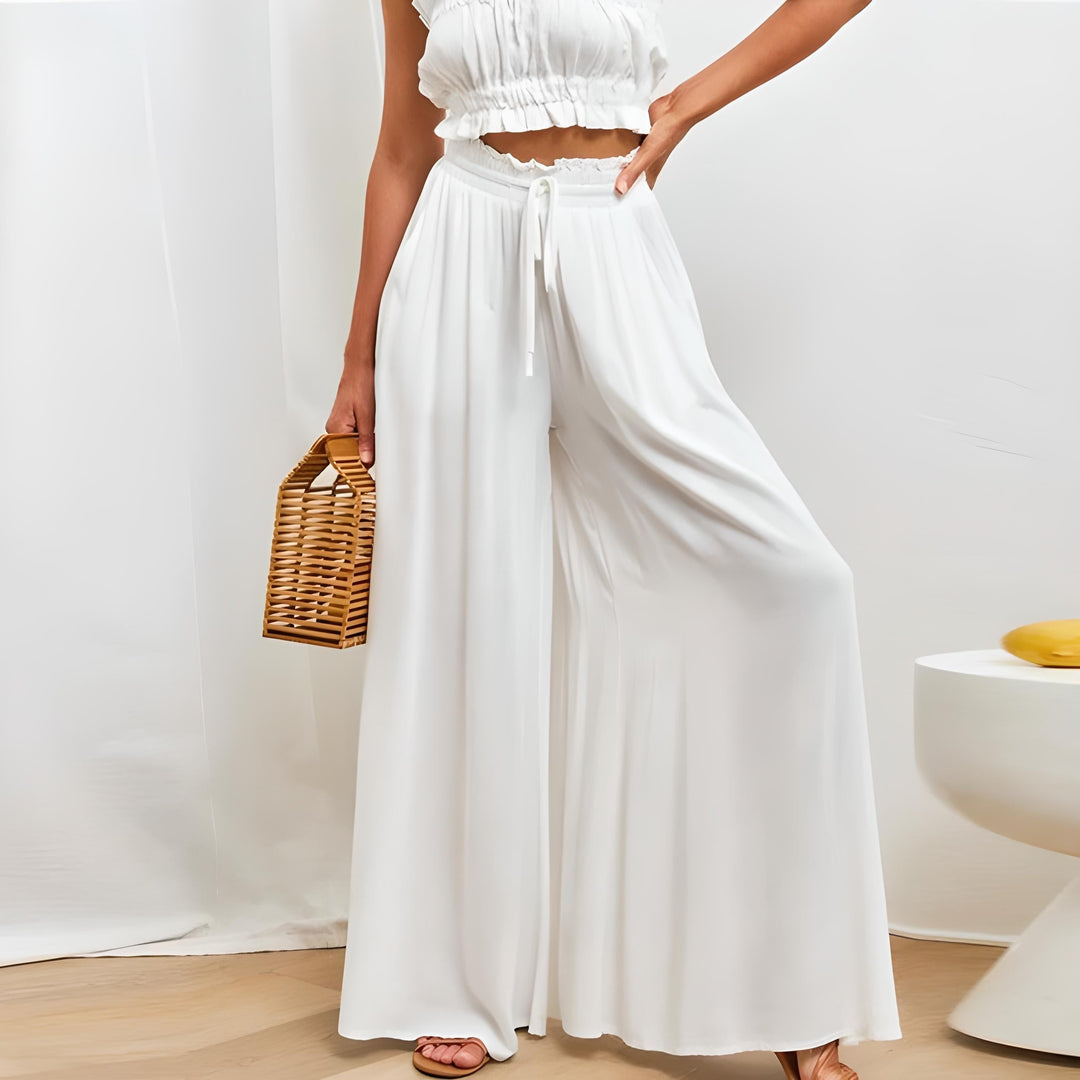 Levoire | Pantalon De Loisir Confortable Pour Femmes Élégant, Confortable & Polyvalent Blanc