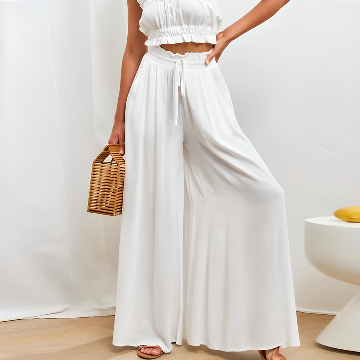 Levoire | Pantalon De Loisir Confortable Pour Femmes Élégant, Confortable & Polyvalent Blanc