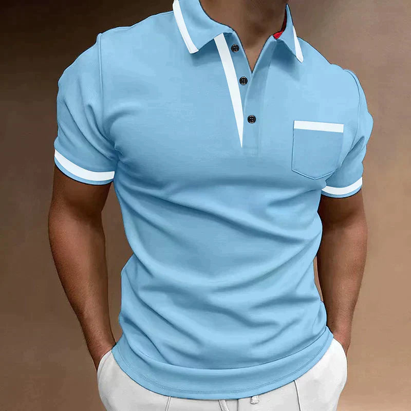 Levoire | Polo Shirt Pour Homme Pour Toutes Les Occasions Haute Qualité, Polyvalent & Confortable Bleu