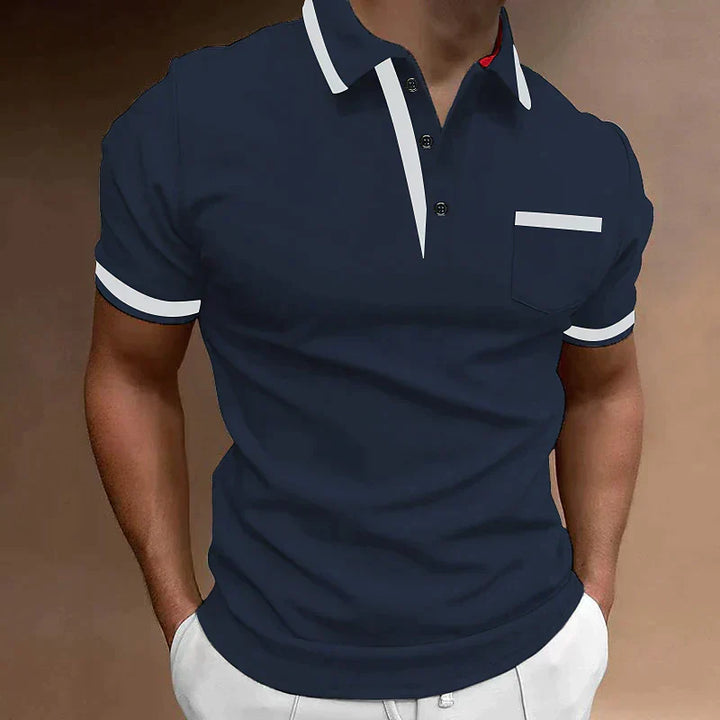 Levoire | Polo Shirt Pour Homme Pour Toutes Les Occasions Haute Qualité, Polyvalent & Confortable Bleu foncé