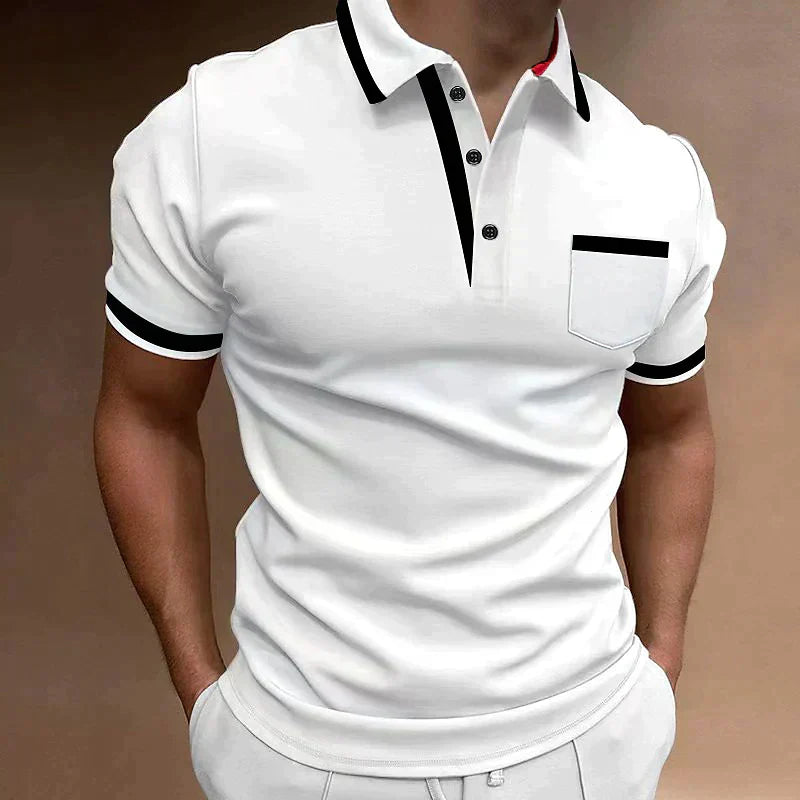 Levoire | Polo Shirt Pour Homme Pour Toutes Les Occasions Haute Qualité, Polyvalent & Confortable Blanc